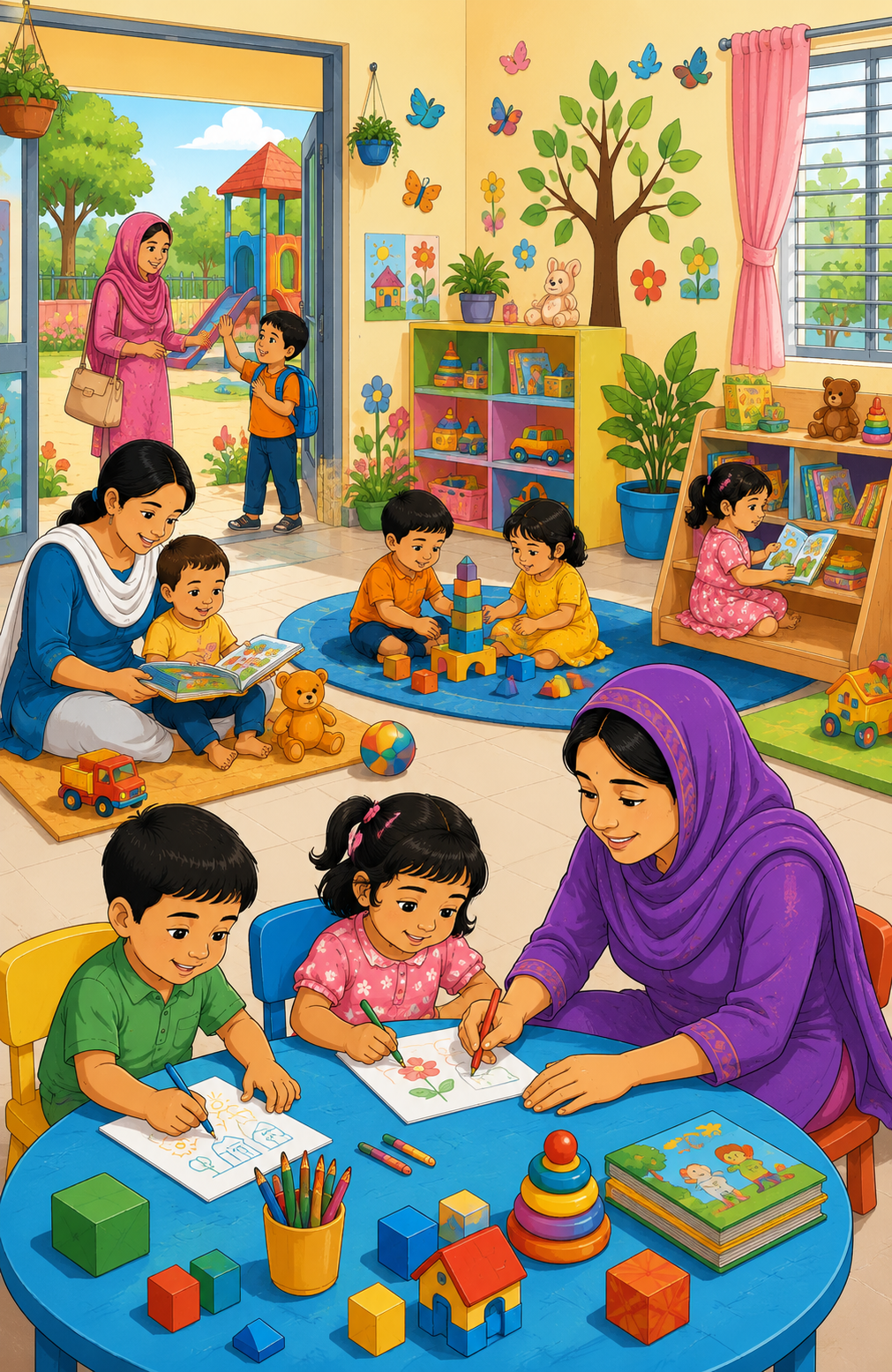 Supporting Working Mothers Through Safe & Affordable Childcare